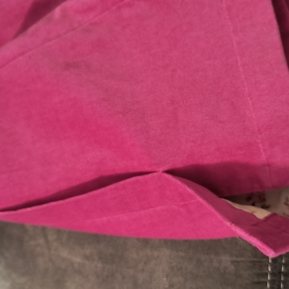 𝅺george Pink Little Girl Velour Coat For 24 monts - Picture 12 of 13